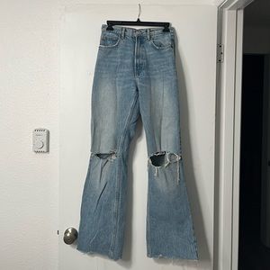 Zara ultra high waisted jeans | wide leg | size 2